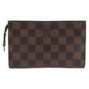 LOUIS VUITTON Damier Ebene Marais Pouch Pouch LV Auth 146456-2