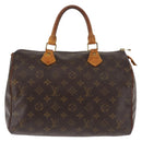 LOUIS VUITTON Monogram Speedy 30 Hand Bag M41526 LV Auth 146458-13