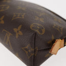 LOUIS VUITTON Monogram Pochette Cosmetic PM Cosmetic Pouch M47515 LV Auth 146459-16