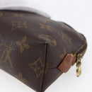 LOUIS VUITTON Monogram Pochette Cosmetic PM Cosmetic Pouch M47515 LV Auth 146460-15