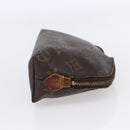 LOUIS VUITTON Monogram Pochette Cosmetic PM Cosmetic Pouch M47515 LV Auth 146460-4