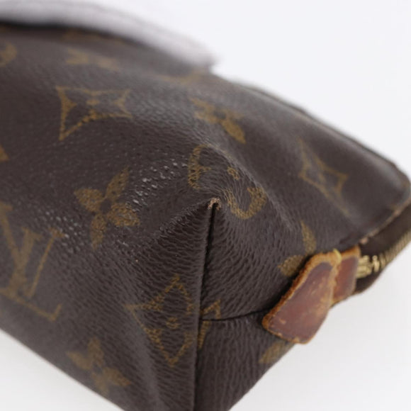 LOUIS VUITTON Monogram Pochette Cosmetic PM Cosmetic Pouch M47515 LV Auth 146460