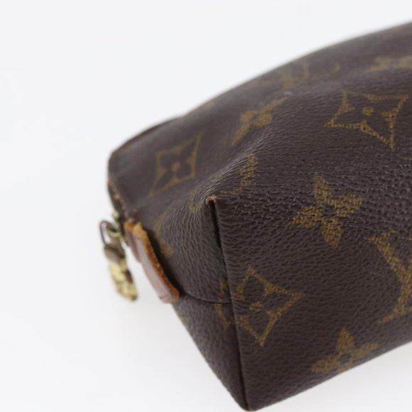 LOUIS VUITTON Monogram Pochette Cosmetic PM Cosmetic Pouch M47515 LV Auth 146460