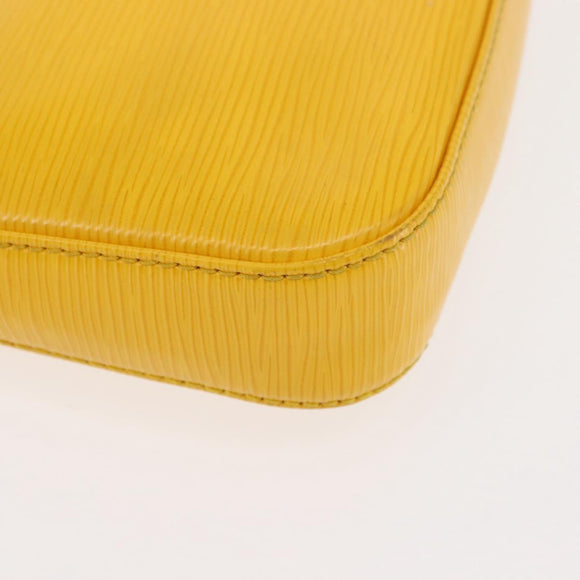 LOUIS VUITTON Epi Pochette Accessoires Accessory Pouch Yellow M52989 Auth 146464