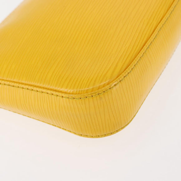 LOUIS VUITTON Epi Pochette Accessoires Accessory Pouch Yellow M52989 Auth 146464
