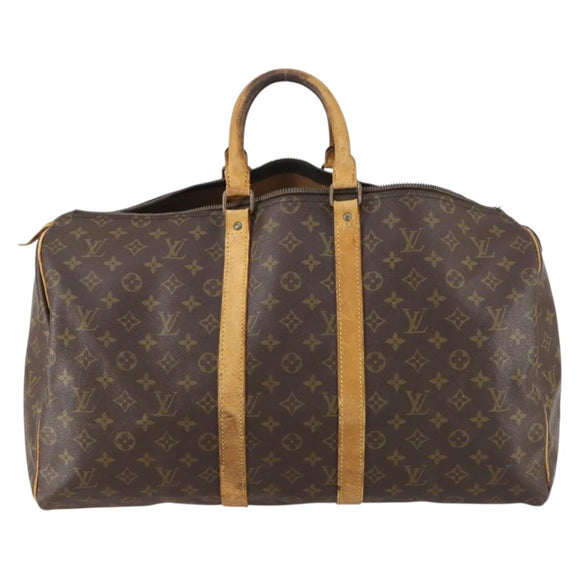 LOUIS VUITTON Monogram Keepall 50 Boston Bag M41426 LV Auth 146470
