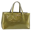 LOUIS VUITTON Monogram Vernis Wilshire PM Bag Gris Art Deco M91627 Auth 146474-1