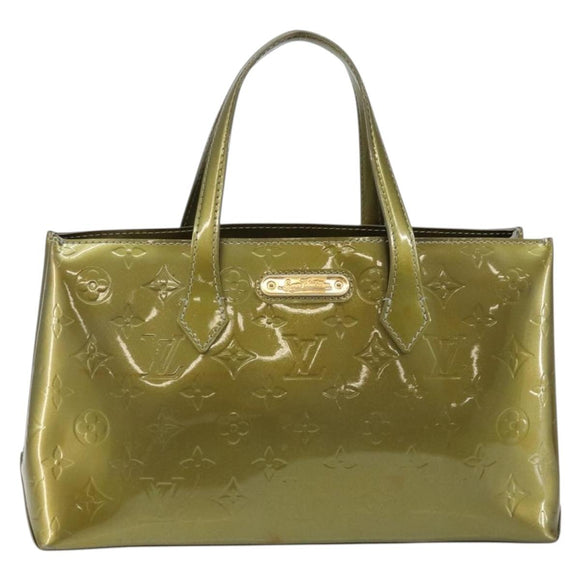 LOUIS VUITTON Monogram Vernis Wilshire PM Bag Gris Art Deco M91627 Auth 146474