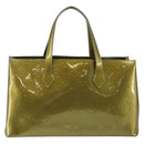 LOUIS VUITTON Monogram Vernis Wilshire PM Bag Gris Art Deco M91627 Auth 146474-2