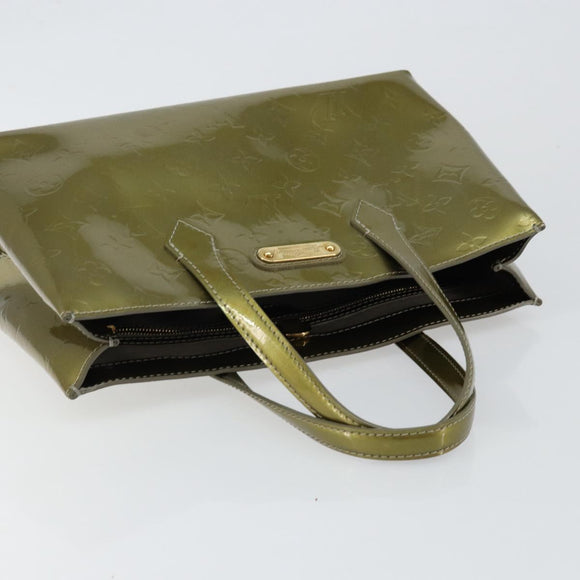 LOUIS VUITTON Monogram Vernis Wilshire PM Bag Gris Art Deco M91627 Auth 146474