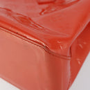 LOUIS VUITTON Vernis Bluebird Wilshire PM Bag Orenge Sunset M93644 Auth 146475-9