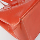 LOUIS VUITTON Vernis Bluebird Wilshire PM Bag Orenge Sunset M93644 Auth 146475-14