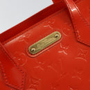 LOUIS VUITTON Vernis Bluebird Wilshire PM Bag Orenge Sunset M93644 Auth 146475-17