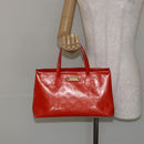 LOUIS VUITTON Vernis Bluebird Wilshire PM Bag Orenge Sunset M93644 Auth 146475-21