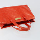 LOUIS VUITTON Vernis Bluebird Wilshire PM Bag Orenge Sunset M93644 Auth 146475-6