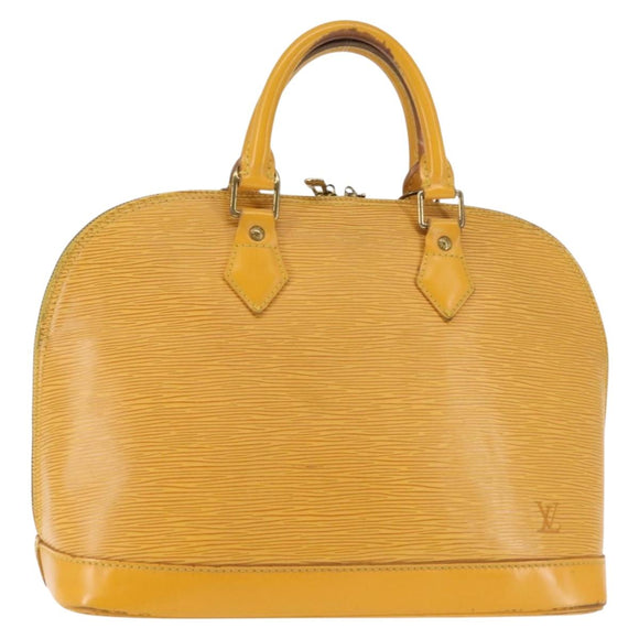 LOUIS VUITTON Epi Alma Hand Bag Yellow M52149 LV Auth 146477