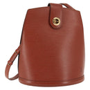 LOUIS VUITTON Epi Cluny Shoulder Bag Brown M52253 LV Auth 146478-1