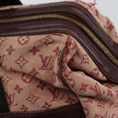 LOUIS VUITTON Monogram Mini Josephine GM Hand Bag Red M92213 LV Auth 146479-9