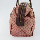 LOUIS VUITTON Monogram Mini Josephine GM Hand Bag Red M92213 LV Auth 146479-3