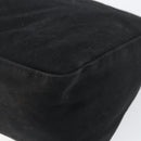 FENDI Mamma Baguette Shoulder Bag Nylon Black Silver Auth 146480-15