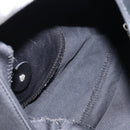 FENDI Mamma Baguette Shoulder Bag Nylon Black Silver Auth 146480-11