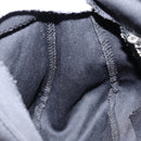 FENDI Mamma Baguette Shoulder Bag Nylon Black Silver Auth 146480-21