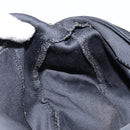 FENDI Mamma Baguette Shoulder Bag Nylon Black Silver Auth 146480-22