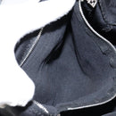 FENDI Mamma Baguette Shoulder Bag Nylon Black Silver Auth 146480-23