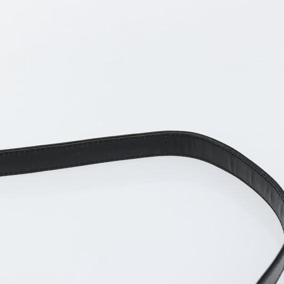 FENDI Mamma Baguette Shoulder Bag Nylon Black Silver Auth 146480