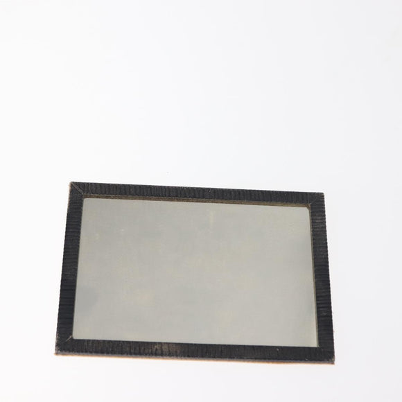 FENDI Pecan Canvas Hand Bag PVC Navy Gold Auth 146482