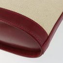 TIFFANY&Co. Shoulder Bag Canvas Beige Gold Auth 146483-9