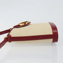 TIFFANY&Co. Shoulder Bag Canvas Beige Gold Auth 146483-4