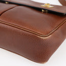 CELINE Shoulder Bag Leather Brown Auth 146484-10