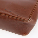 CELINE Shoulder Bag Leather Brown Auth 146484-12