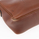 CELINE Shoulder Bag Leather Brown Auth 146484-13