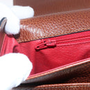 CELINE Shoulder Bag Leather Brown Auth 146484-18