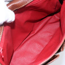 CELINE Shoulder Bag Leather Brown Auth 146484-19