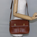 CELINE Shoulder Bag Leather Brown Auth 146484-24