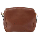 CELINE Shoulder Bag Leather Brown Auth 146484-3