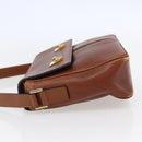 CELINE Shoulder Bag Leather Brown Auth 146484-4