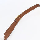 CELINE Shoulder Bag Leather Brown Auth 146484-8