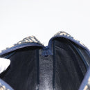 Christian Dior Trotter Canvas Shoulder Bag Navy Gold Auth 146485-19