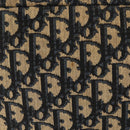 Christian Dior Trotter Canvas Shoulder Bag Navy Gold Auth 146485-3