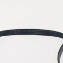 Christian Dior Trotter Canvas Shoulder Bag Navy Gold Auth 146485-9