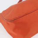 PRADA Shoulder Bag Nylon Orange Auth 146486-15