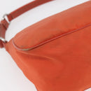 PRADA Shoulder Bag Nylon Orange Auth 146486-17