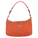 PRADA Shoulder Bag Nylon Orange Auth 146486-13