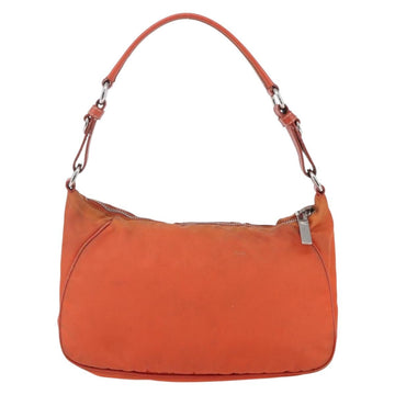 PRADA Shoulder Bag Nylon Orange Auth 146486 - 0