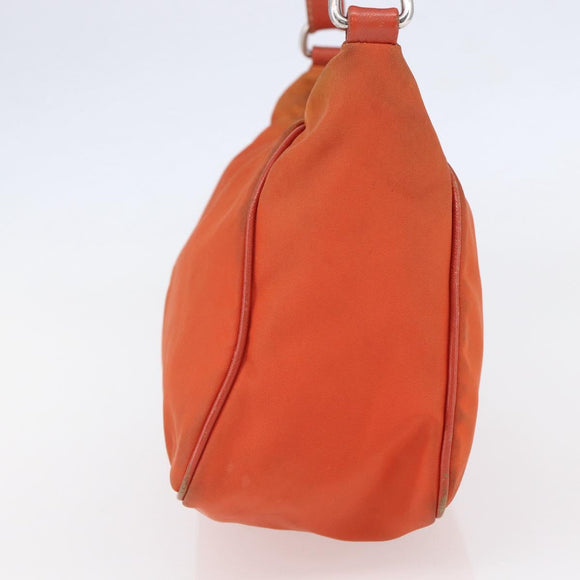 PRADA Shoulder Bag Nylon Orange Auth 146486
