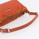 PRADA Shoulder Bag Nylon Orange Auth 146486-7